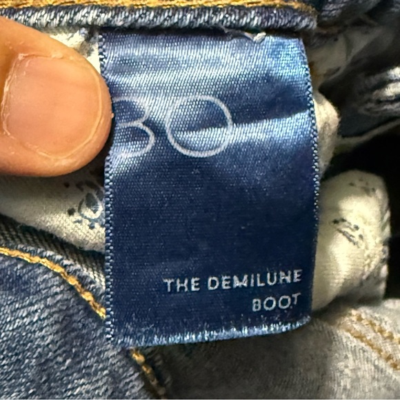 Pilcro The Demilune Boot Jeans Women's 30 High Rise Stretch Fit Cropped Denim - Picture 4 of 7